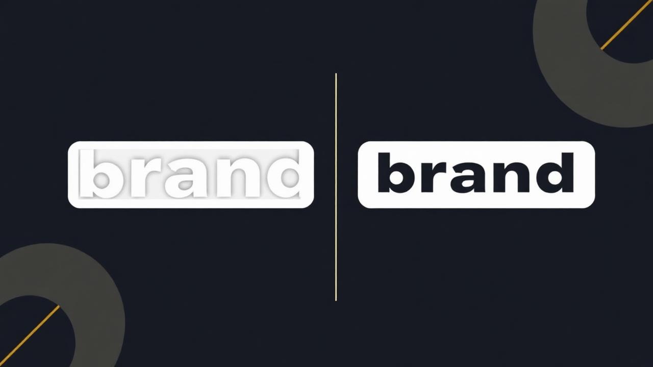 Brand inconsistency illustration showing two different logo styles side by side